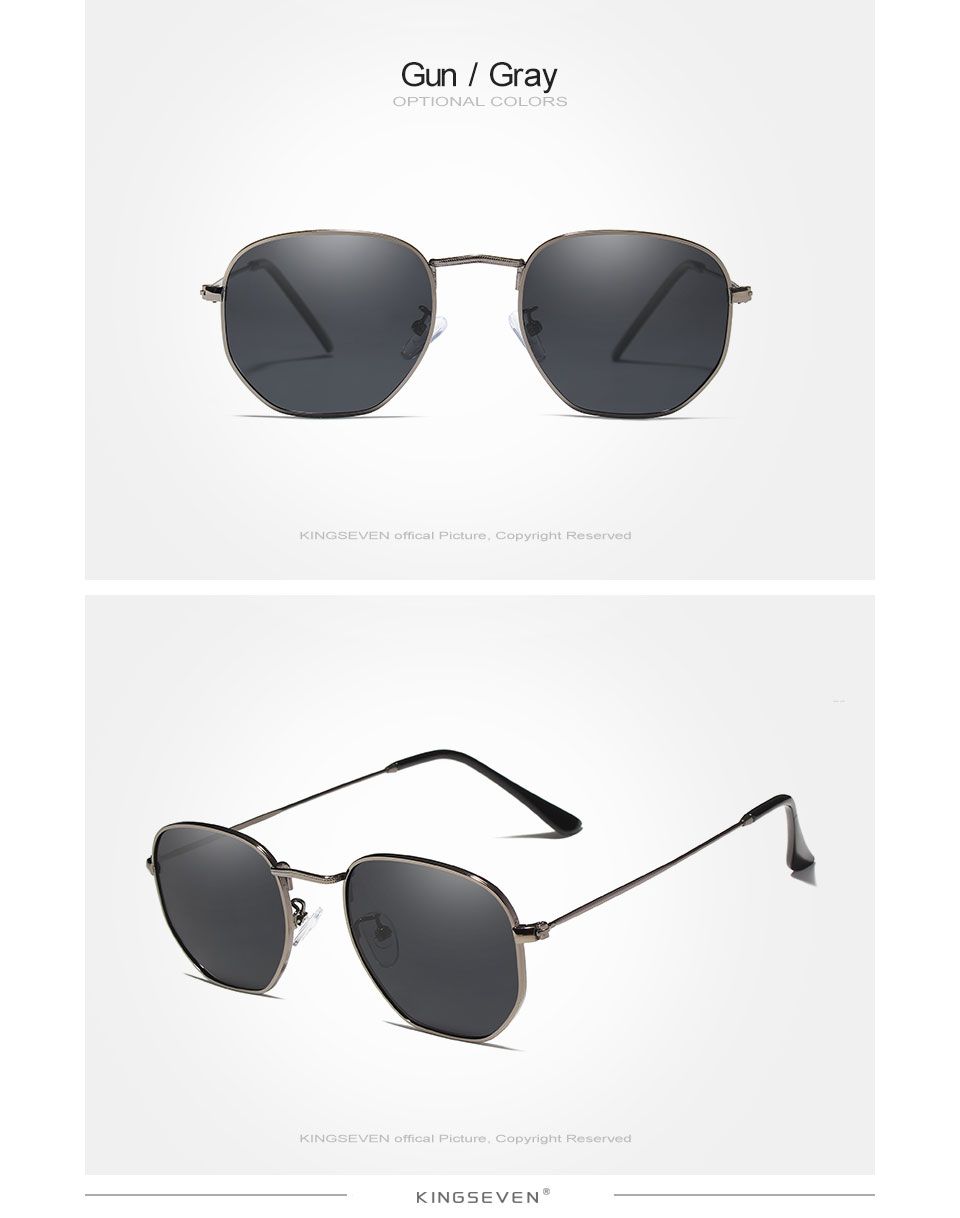Gun gray men’s sunglasses – vintage style