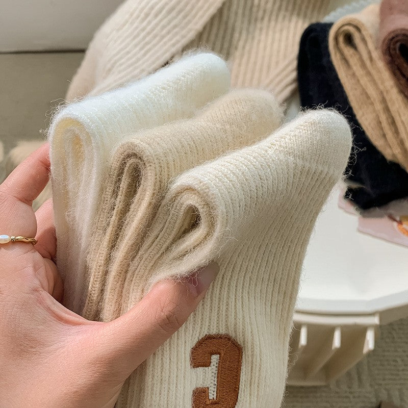 Women's Thick Warm Wool Medium Tube Socks