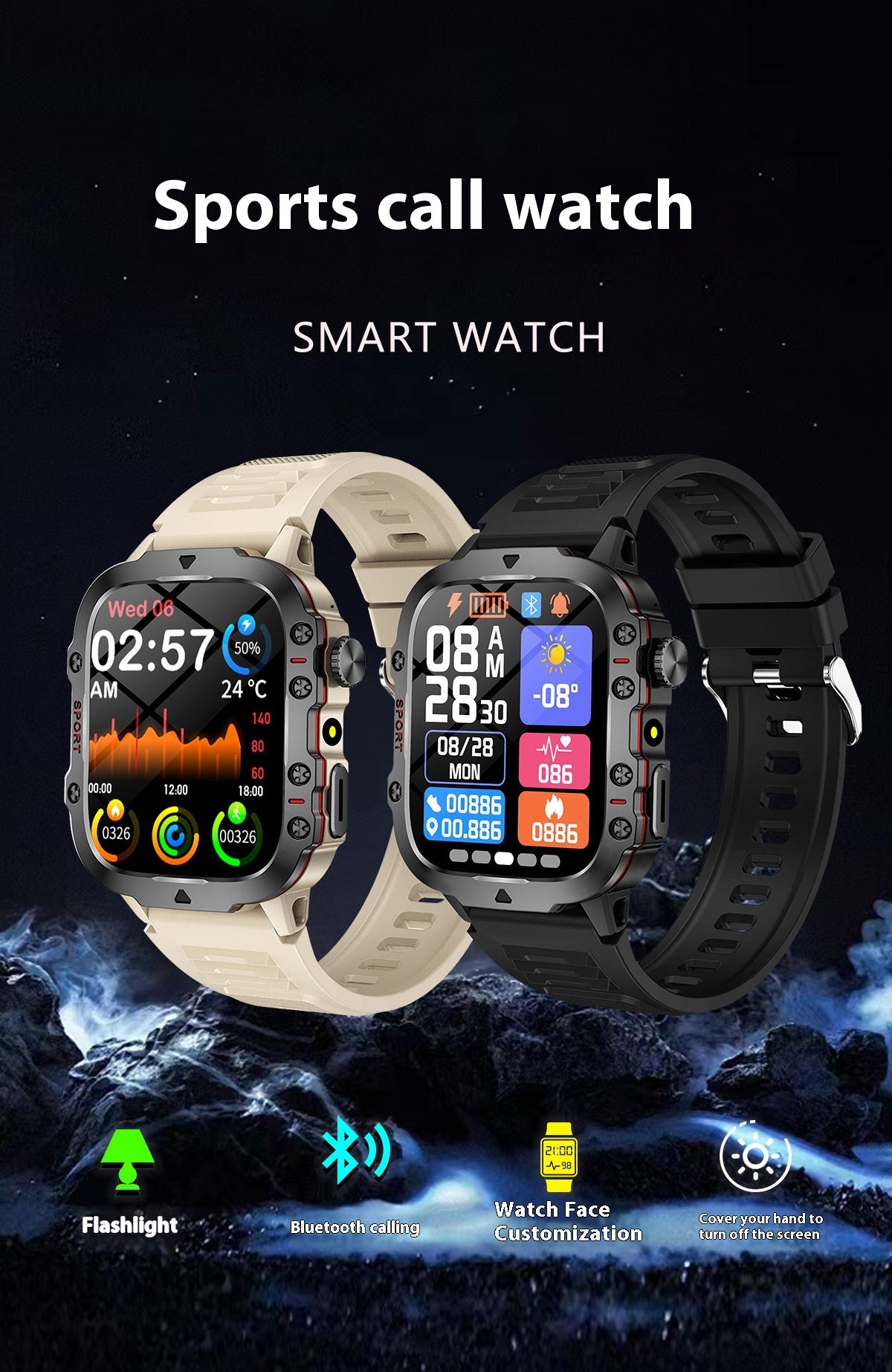 heart rate tracking smart watch