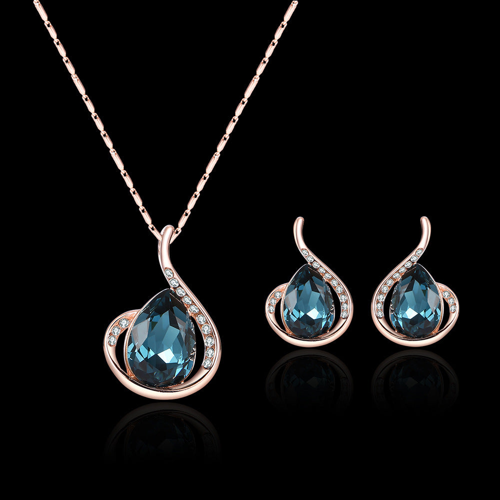 Sparkling crystal earrings for weddings