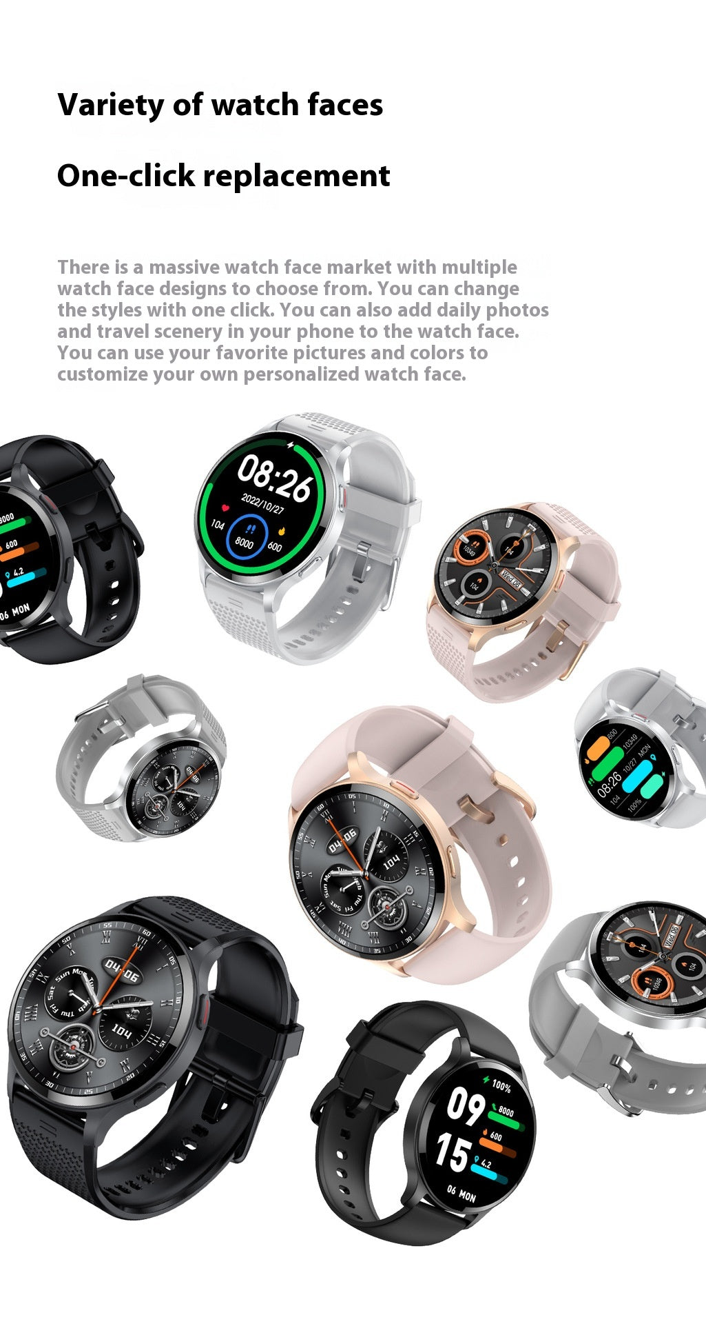 heart rate tracking smart watch
