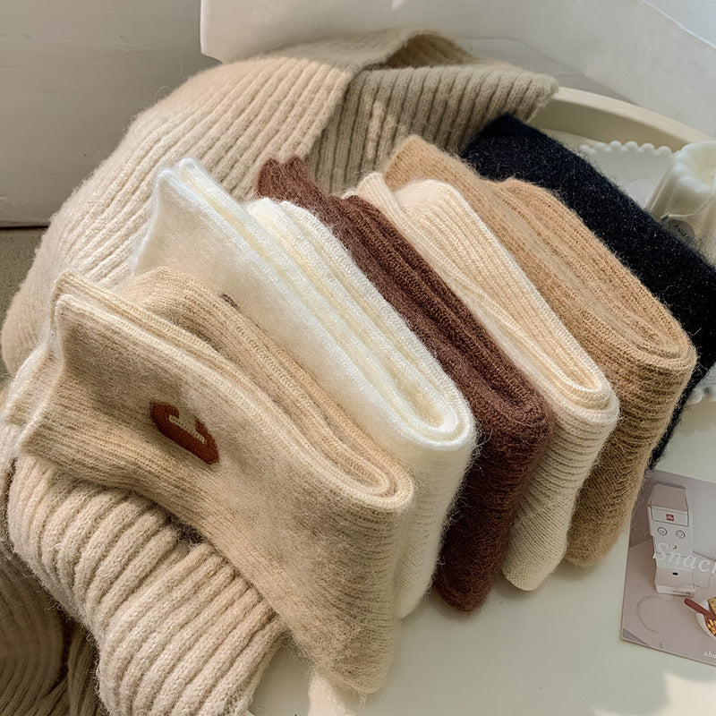 Women's Thick Warm Wool Medium Tube Socks