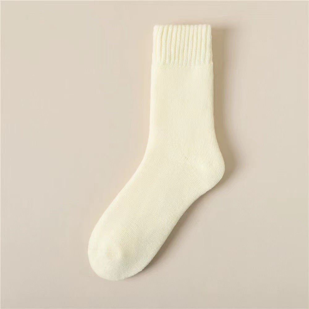 Fleece-lined Female Winter Thicken Thermal Wool Socks