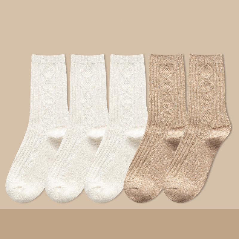Thickened Cashmere Long Socks For Women Warm Pile