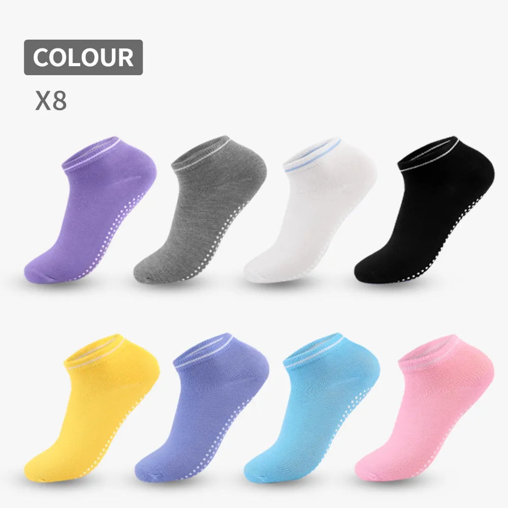 Anti slip cotton short yoga socks - view 10