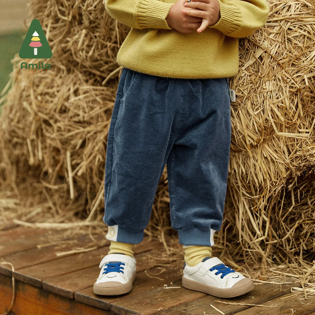 Amila Baby Pants Autumn Winter New Girls and Boys Fashion Kids Corduroy Long Trousers Children Cotton Clothes - Fashioinista
