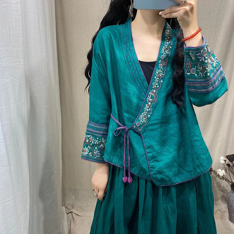 Elevate Style with Vintage Women's Cheongsam Top - Fashioinista