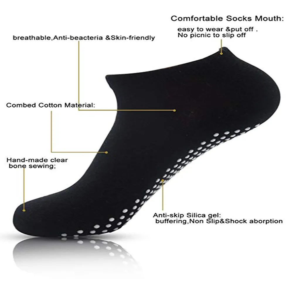Anti slip cotton short yoga socks - view 14