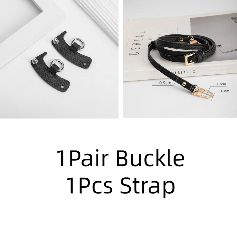 Punch free leather bag conversion strap set for a mini handbag - view 28