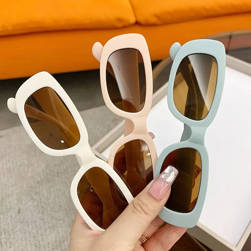 Frosted Rectangle Kids Sunglasses