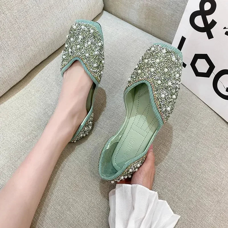 Women Fashion Flat Single Shoes Feamle Autumn Pointed Toe Shoes Flat Loafers Soft Sole Ladies Plus Size 35-43 Zapatos De Mujer - Fashioinista