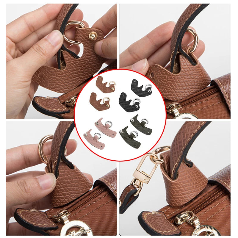 Punch free leather bag conversion strap set for a mini handbag - view 4