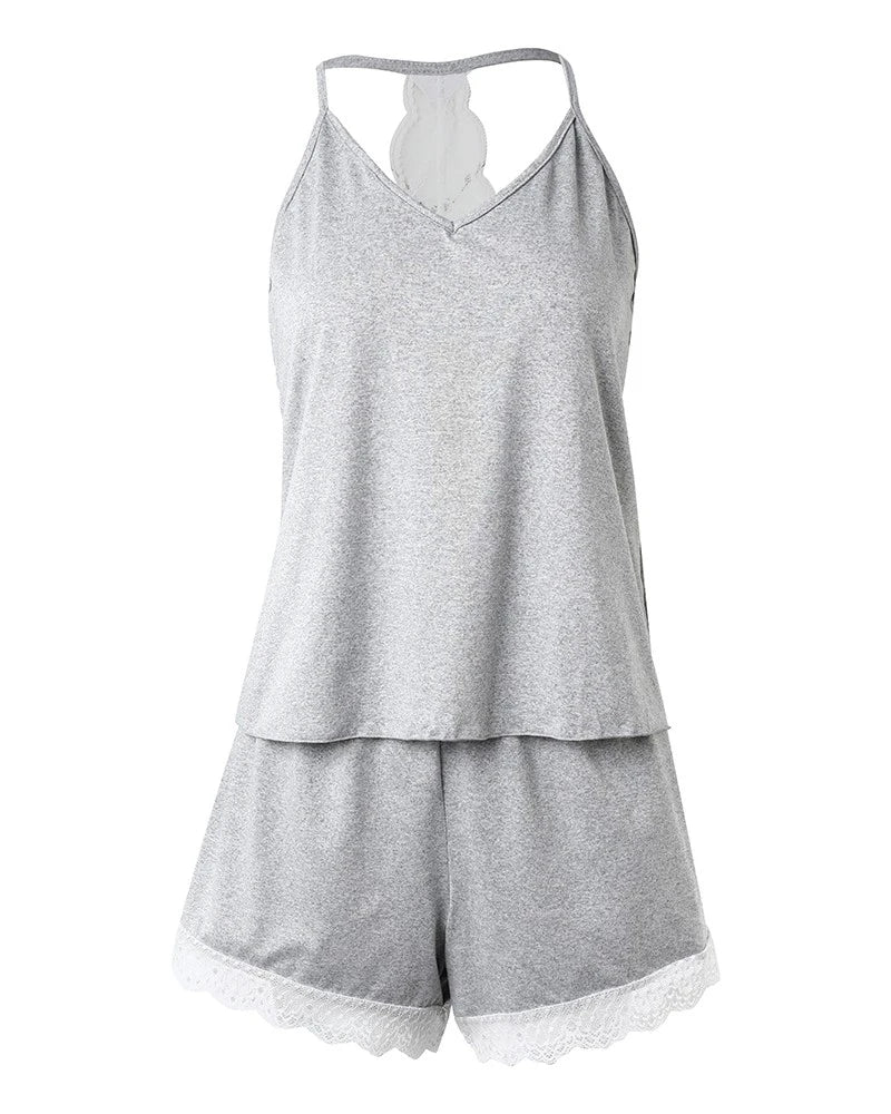 Crochet Lace Pajama Set - lace pajama set - view 6