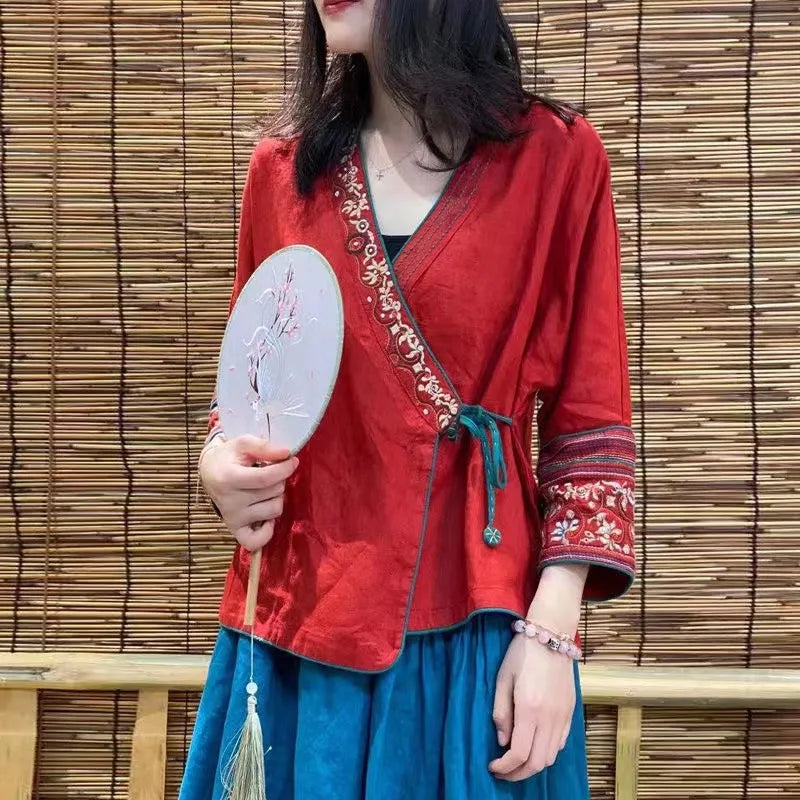 Elevate Style with Vintage Women's Cheongsam Top - Fashioinista