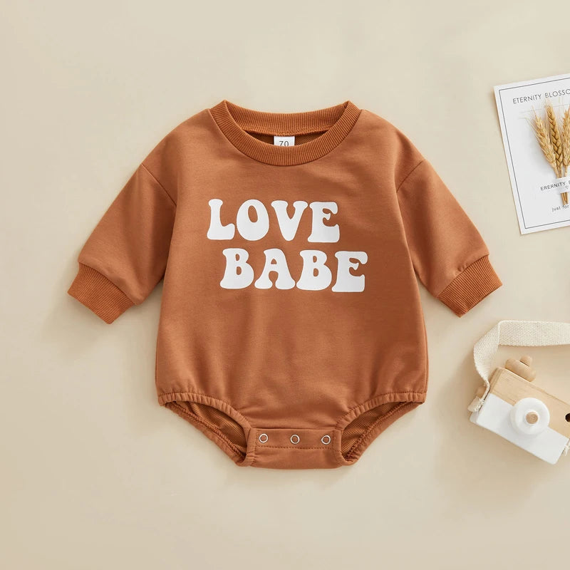 Baby long sleeve letter print bodysuit - view 2