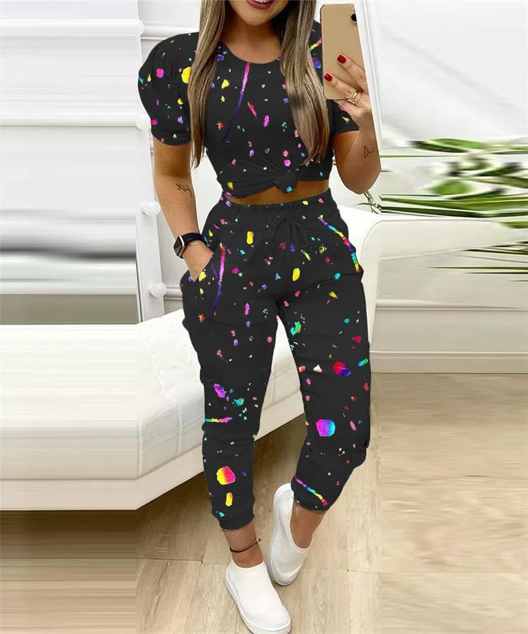 Colorblock Cargo Pants - cargo pants - view 2