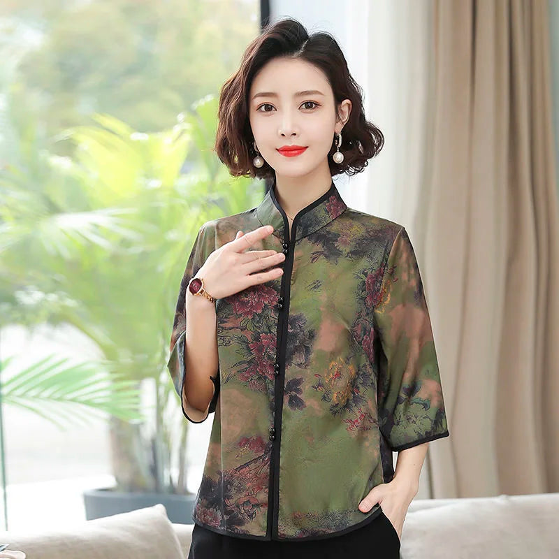 Cheongsam Blouse - cheongsam blouse - view 2