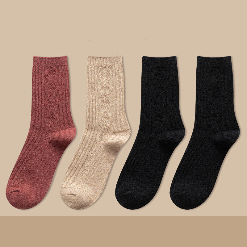 Thickened Cashmere Long Socks For Women Warm Pile