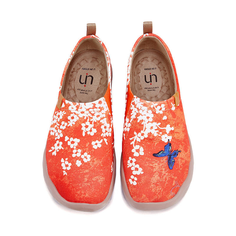 Women's Casual Shoes Painted Walking Slip On Lightweight Loafers Comfortable Canvas Fashion Sneakers - Fashioinista