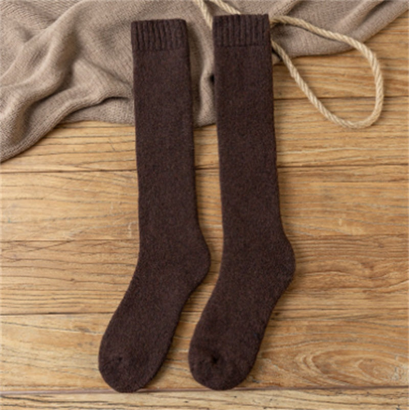 Winter Warm Stockings Plus Fleece Men's Wool Calf Socks