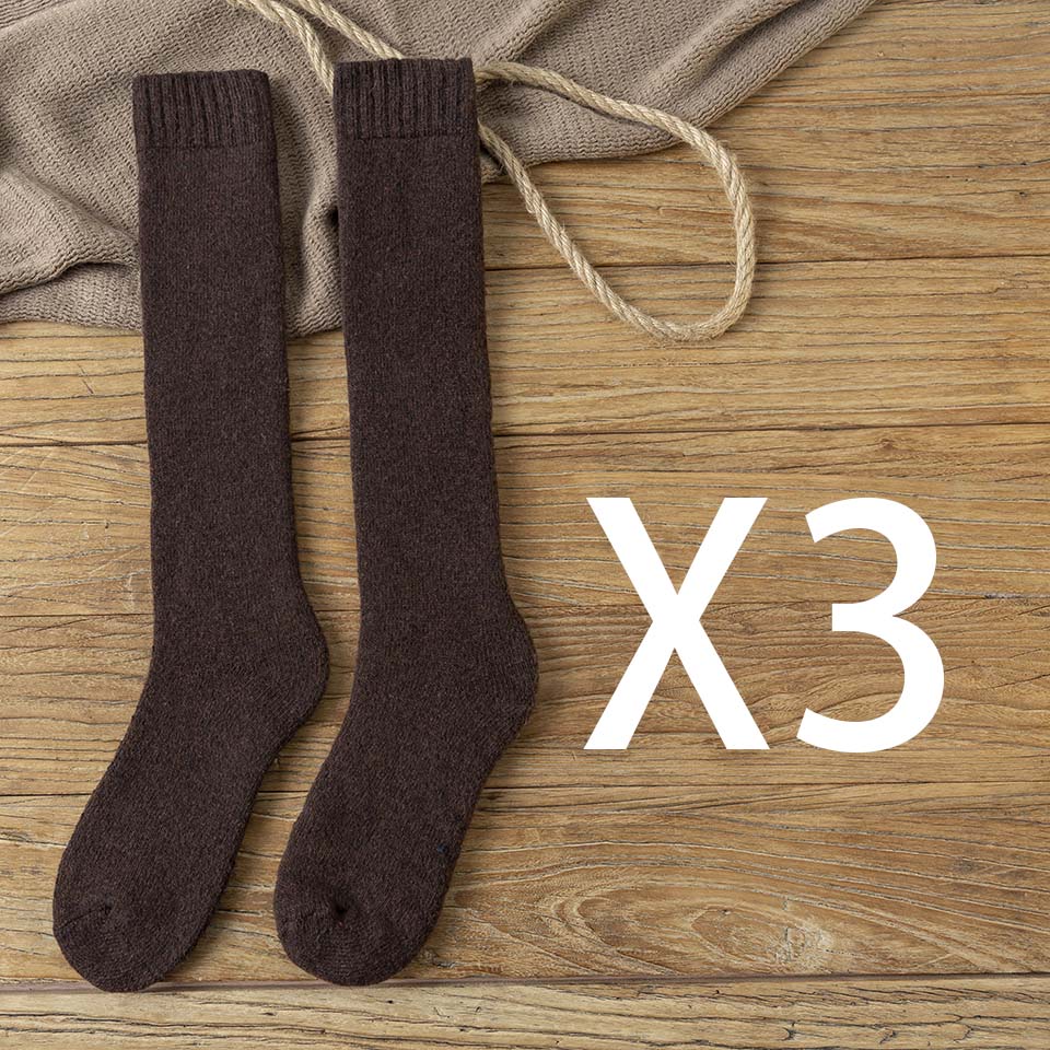 Winter Warm Stockings Plus Fleece Men's Wool Calf Socks