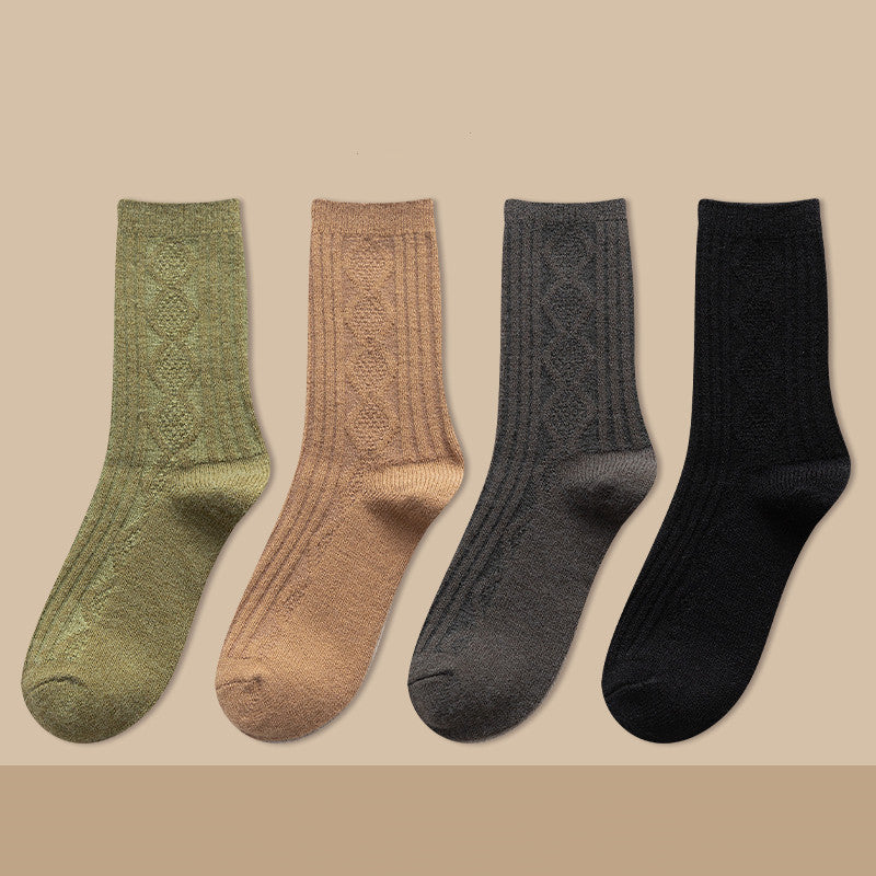 Thickened Cashmere Long Socks For Women Warm Pile