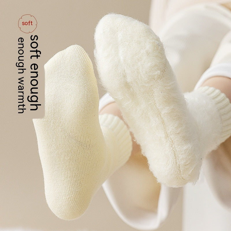 Fleece-lined Female Winter Thicken Thermal Wool Socks