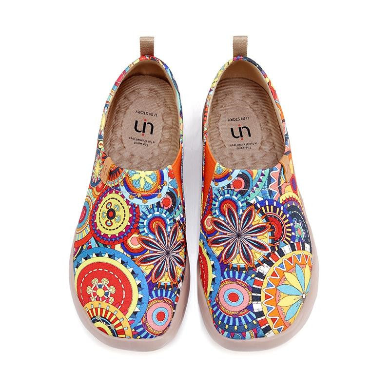 Women's Casual Shoes Painted Walking Slip On Lightweight Loafers Comfortable Canvas Fashion Sneakers - Fashioinista