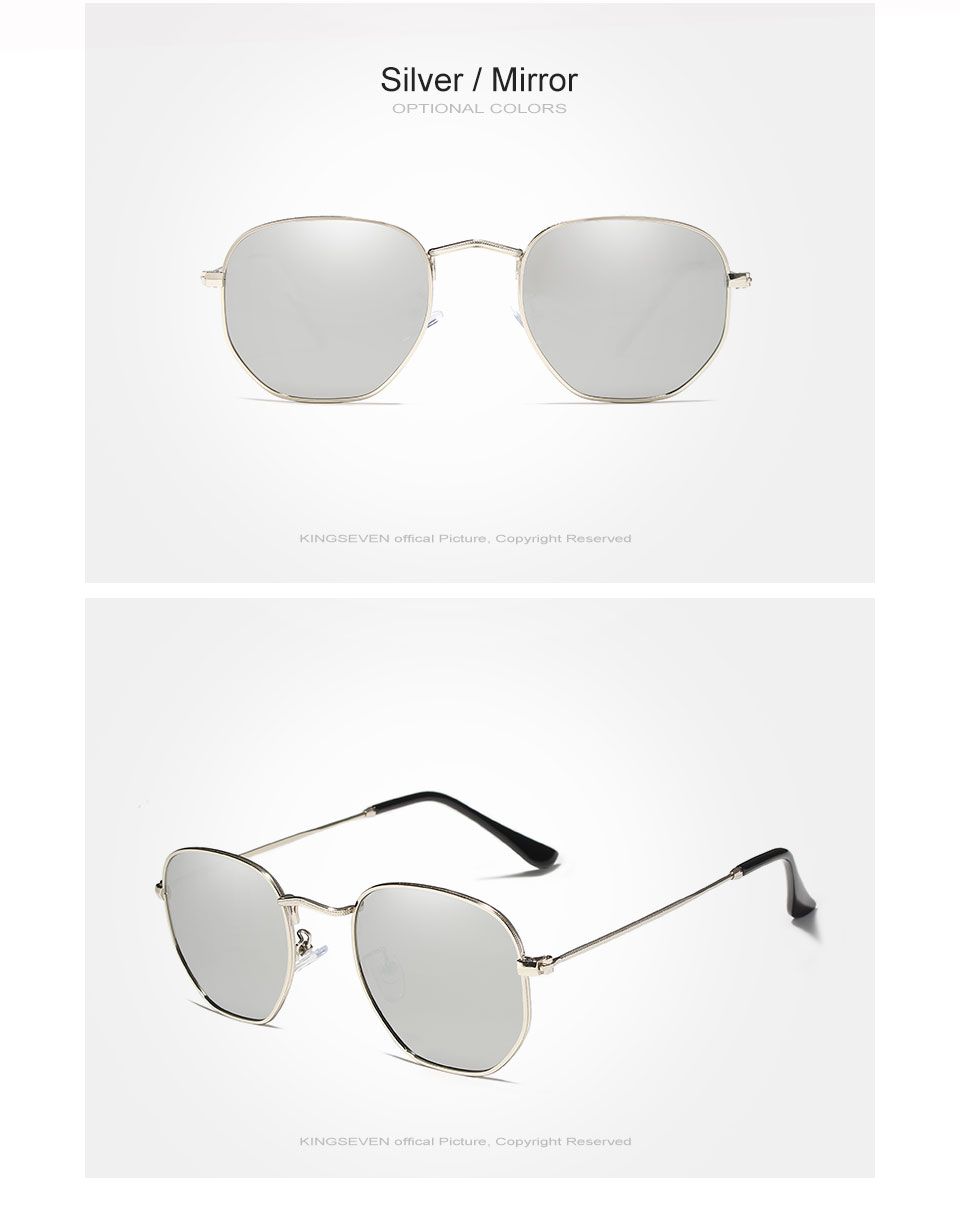 Silver Mirror men’s sunglasses – vintage style