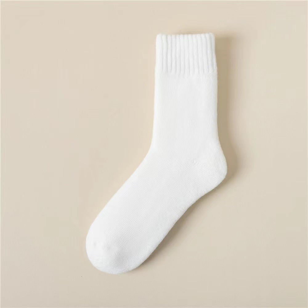 Fleece-lined Female Winter Thicken Thermal Wool Socks