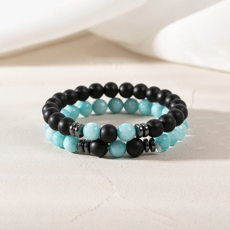 Volcanic Rock Bracelet Suit Men And Women Couple Style