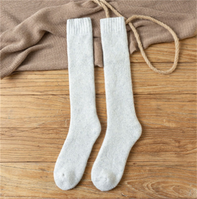 Winter Warm Stockings Plus Fleece Men's Wool Calf Socks