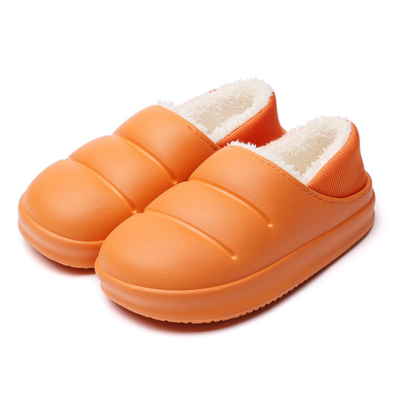 Couple Cotton Slippers Wiomen Winter Warm House Shoes Waterproof Garden Slipper - Fashioinista