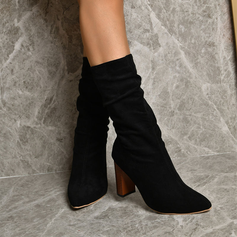 black ankle boots