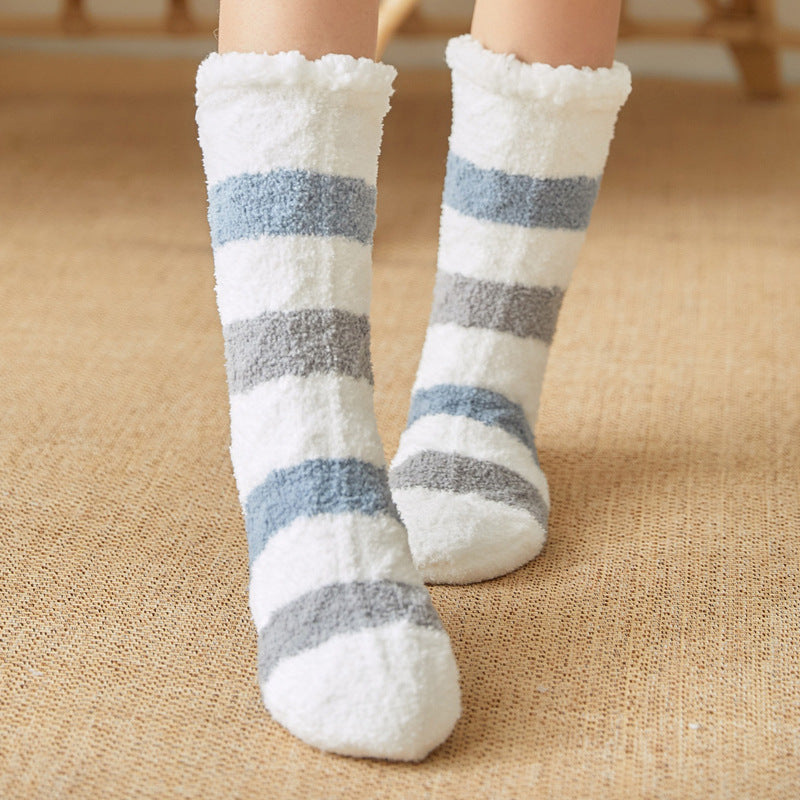 Coral Fleece Floor Socks Adult Wool Socks Postpartum Thicken Autumn And Winter Warmth