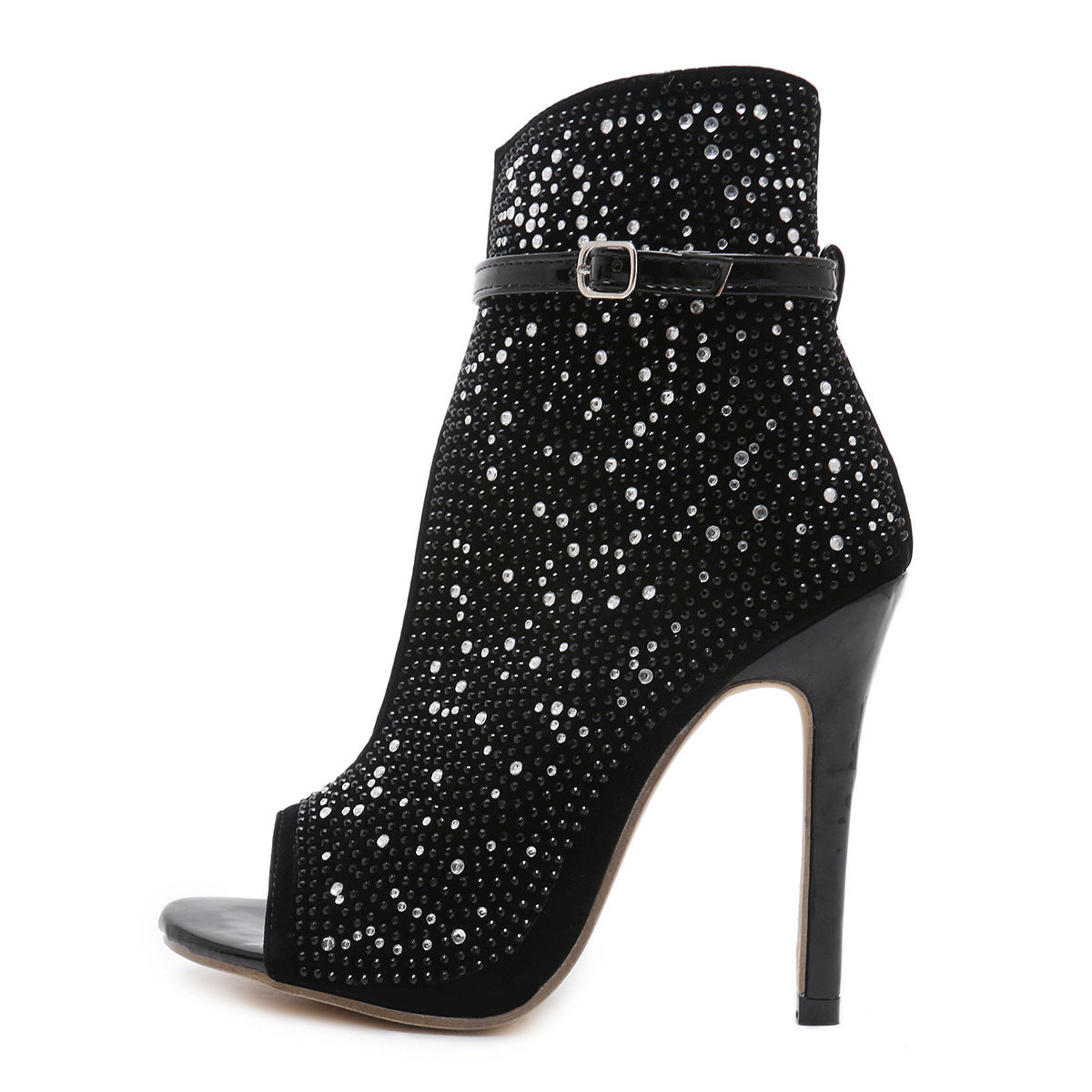 Fishbill Rhinestone Heels - Fashioinista