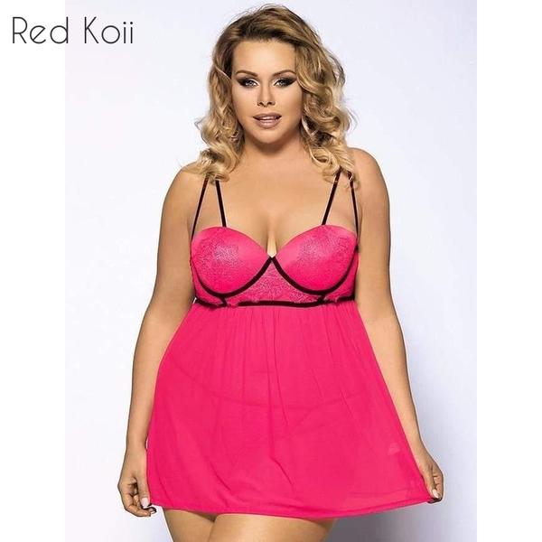 sexy dessous good quality plus size women chemise - Fashioinista