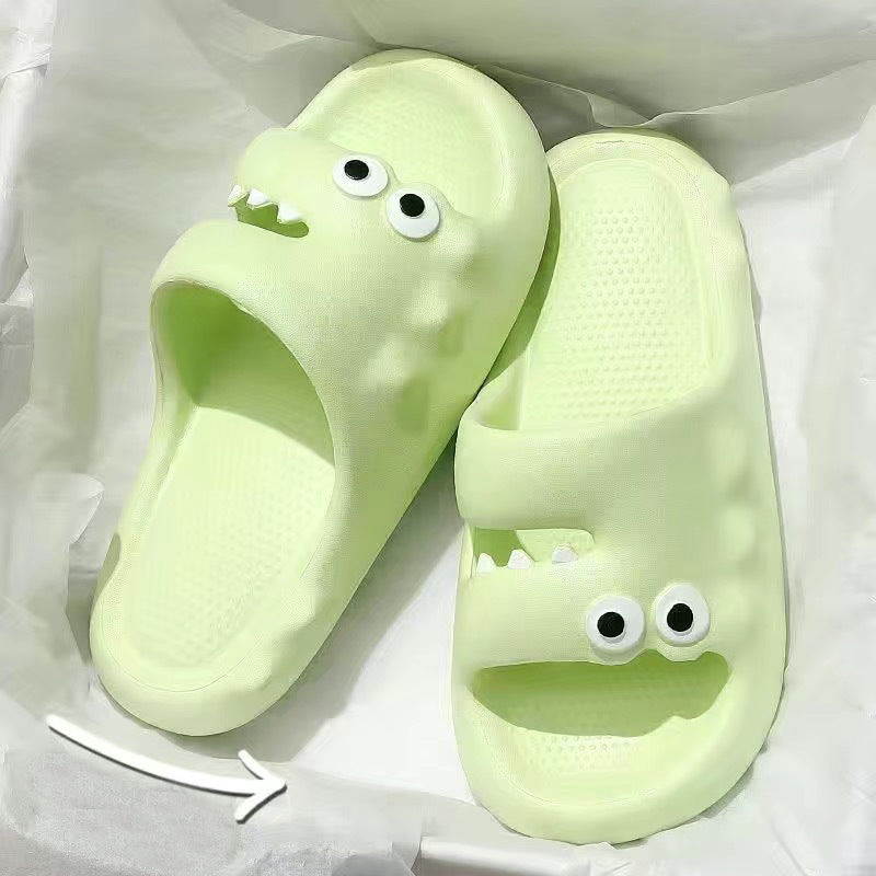 Cute Cartoon Slippers For Women Men Indoor And Outdoor Non-slip Thick Soles Floor Bathroom Slippers Fashion House Shoes - Fashioinista