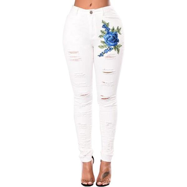 Ripped Jeans For Women 2021 Women Jeans Pencil Pants Denim Jeans - Fashioinista