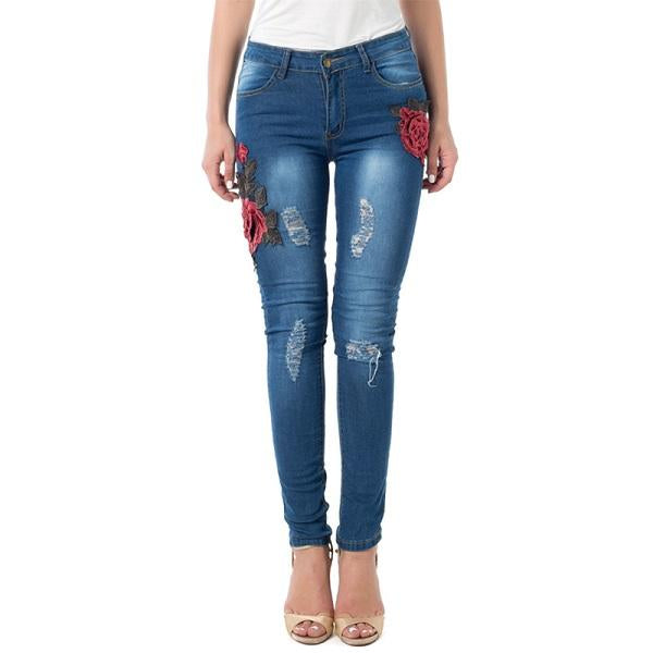 Ripped Jeans For Women 2021 Women Jeans Pencil Pants Denim Jeans - Fashioinista