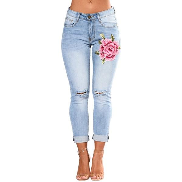 Ripped Jeans For Women 2021 Women Jeans Pencil Pants Denim Jeans - Fashioinista