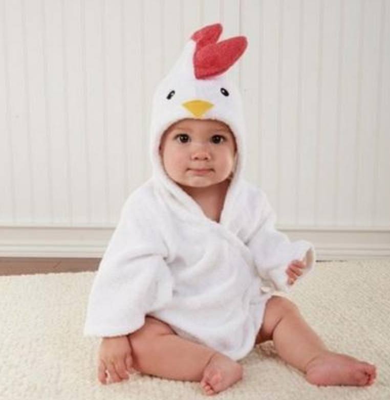 Cartoon Cute Animal Modeling Baby Bath Towels Baby Bathrobes Cotton Children's Bathrobes Baby Hooded - Fashioinista