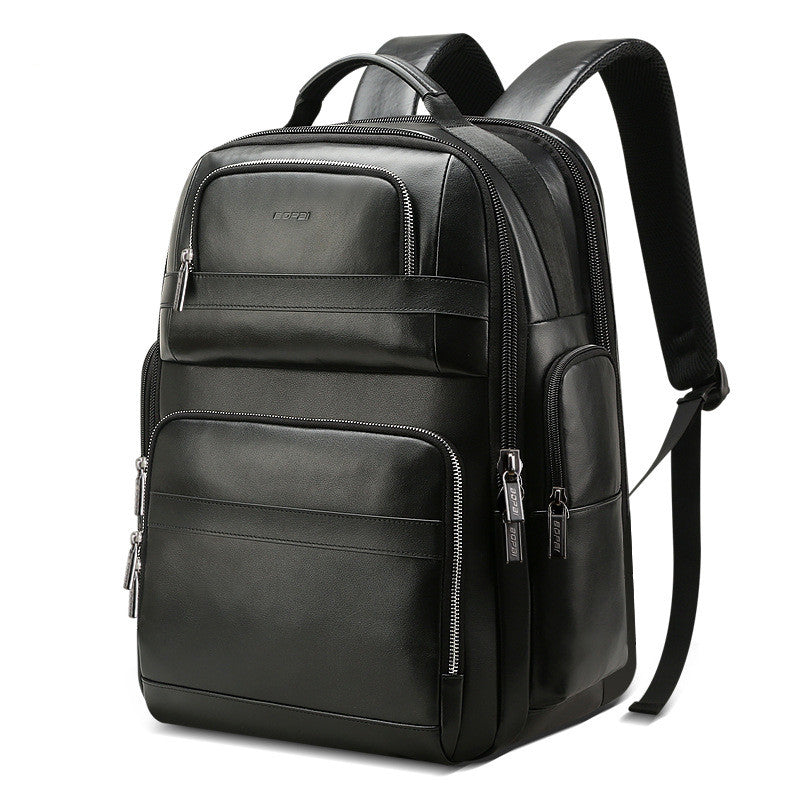 Top layer leather backpack - Fashioinista