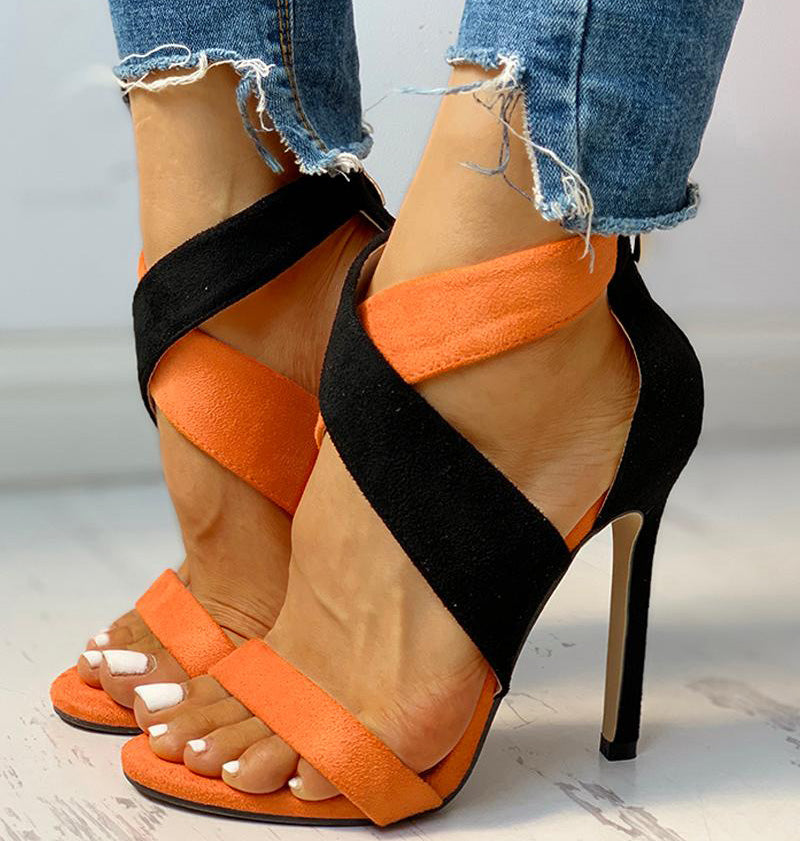 Women's Fashion With Color Matching Sandals - Fashioinista