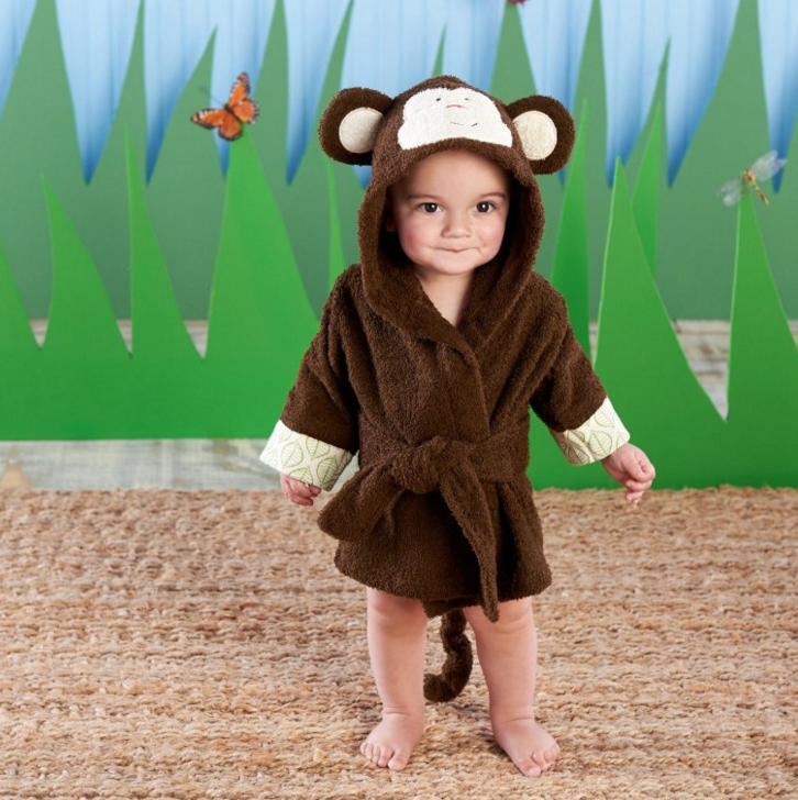 Cartoon Cute Animal Modeling Baby Bath Towels Baby Bathrobes Cotton Children's Bathrobes Baby Hooded - Fashioinista