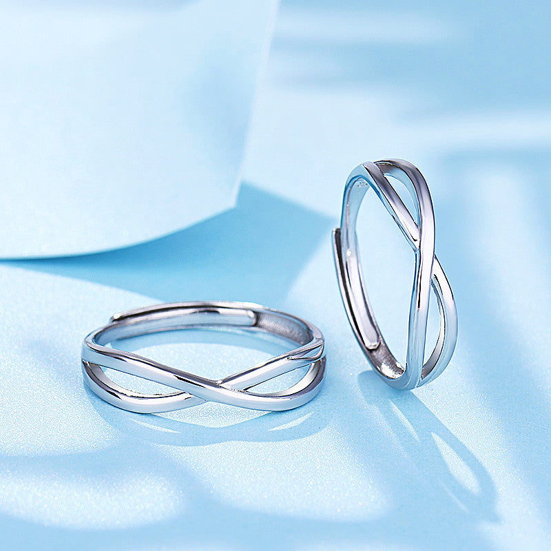 S925 Silver Couple Ring, Couple Rings For Men And Women, Students Give Gifts To Their Girlfriends