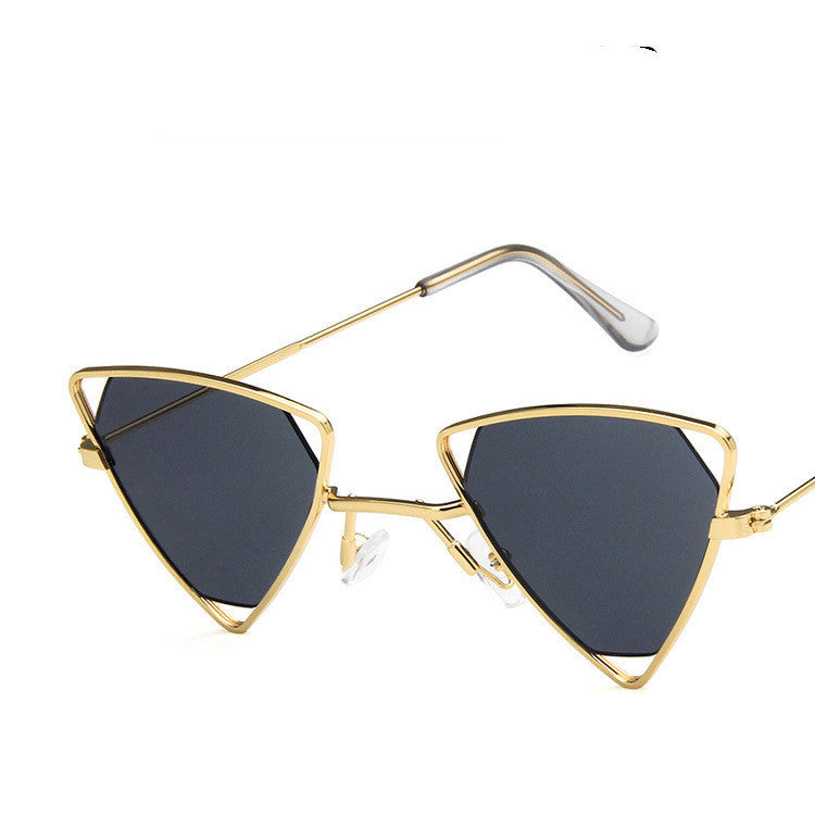 Alloy Triangle Punk Sunglasses ,Eyewear Candy Colors Gradient Vintage Gothic