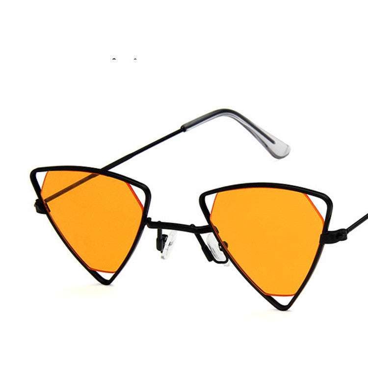 Alloy Triangle Punk Sunglasses ,Eyewear Candy Colors Gradient Vintage Gothic