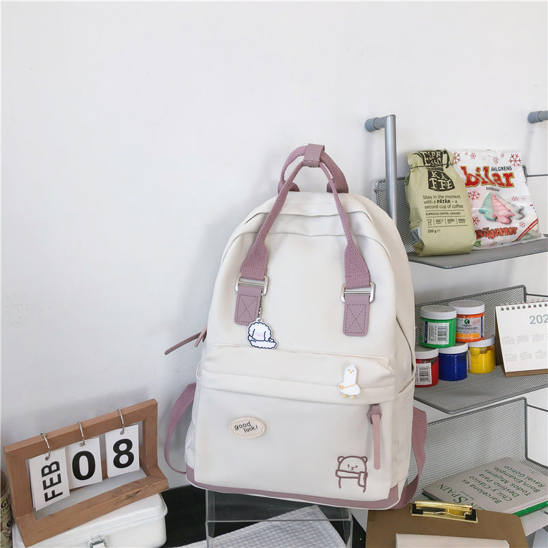 New Summer Harajuku Backpack Nylon Women Backpacks Fashion Simple Anti Theft School Bags - Fashioinista