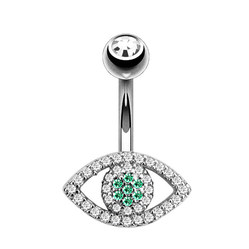 Fashion CZ Zricon Little Bee Belly Button Rings Surgical Steel Sexy Women Navel Piercing Belly Rings Anima Body Piercing Jewelry
